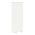 vidaXL Store plissé blanc 95x200 cm largeur du tissu 94 4 cm polyester