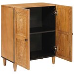 vidaXL Buffet Marron clair 60 x 33 x 75 cm bois de manguier massif