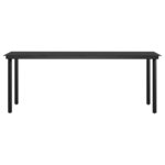 vidaXL Ensemble à manger de jardin avec coussins 7 Pièces Noir