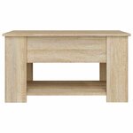 vidaXL Table basse chêne sonoma 79x49x41 cm bois d'ingénierie
