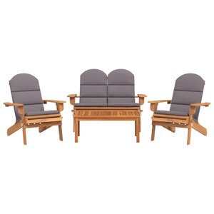 Ensemble de salon de jardin meuble d'extérieur ensemble de mobilier 4 pièces bois acacia solide 02_0014215