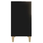 Vidaxl buffet noir 57x35x70 cm aggloméré