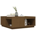 vidaXL Table basse Marron miel 100x101x40 5 cm Bois massif de pin