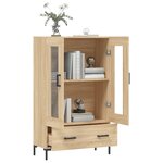vidaXL Buffet haut chêne sonoma 69 5x31x115 cm bois d'ingénierie