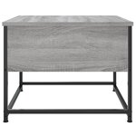 vidaXL Table basse sonoma gris 51x51x40 cm bois d'ingénierie