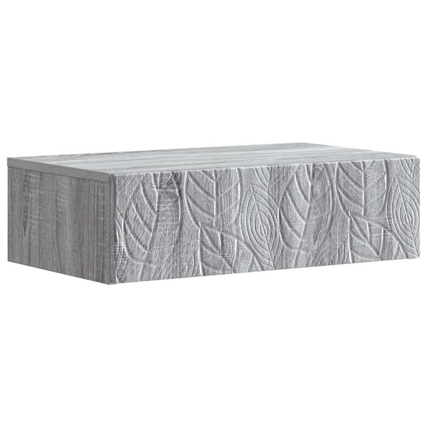 vidaXL Table d'appoint murale 59 x 34 5 x 17 cm Bois d'ingénierie