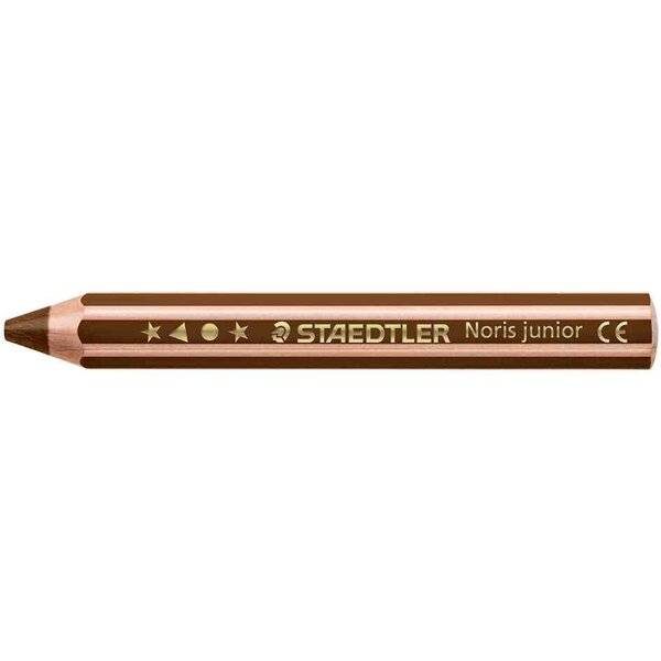 Crayon de couleur hexagonal noris junior  brun staedtler