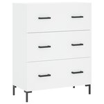 vidaXL Buffet blanc 69 5x34x90 cm bois d'ingénierie