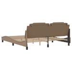 vidaXL Cadre de lit sans matelas cappuccino 180x200 cm similicuir