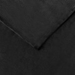 vidaXL Jeté Noir 150 x 200 cm Toison