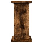 vidaXL Piédestal avec rangement chêne fumé 31x30x60 cm bois ingénierie