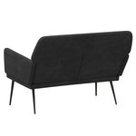 vidaXL Banc Noir 108x79x79 cm Velours
