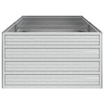 vidaXL Lit surélevé de jardin 160x80x45 cm Acier galvanisé Argenté