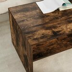 vidaXL Table basse Chêne fumé 100 x 50 x 40 cm Bois d'ingénierie