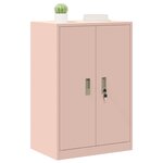 vidaXL Armoire de rangement Rose 60 x 40 x 90 cm Acier