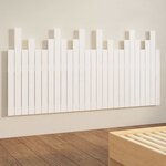 vidaXL Tête de lit murale Blanc 166x3x80 cm Bois massif de pin
