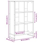 vidaXL Bibliothèque Chêne artisan 99 5 x 30 x 108 5 cm