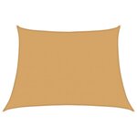 vidaXL Voile d'ombrage 160 g/m² trapèze gris clair 4/5x3 m PEHD