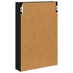 vidaXL Armoire murale de salle de bain Chêne Noir 40 x 10 x 60 5 cm