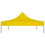 vidaXL Toit de tente de réception 4 5x3 m Jaune 270 g/m²