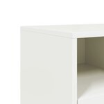 vidaXL Meuble TV blanc 68x39x43 5 cm acier