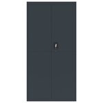 vidaXL Classeur anthracite 90x40x220 cm acier