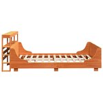 vidaXL Cadre de lit sans matelas cire marron 150x200cm bois pin massif