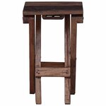 vidaXL Tabouret Naturel 30 x 30 x 48 cm Bois massif de récupération