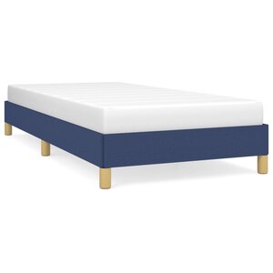 vidaXL Cadre de lit sans matelas bleu 100x200 cm tissu