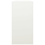 vidaXL Portant de bois de chauffage blanc 100x40x80 cm acier