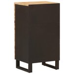 vidaXL Meuble d'appoint Marron 40 x 33 x 75 cm Bois de mangue massif