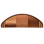 vidaXL Tapis d'escalier autoadhésifs 5 Pièces 65x21x4 cm Marron