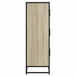 vidaXL Buffet haut chêne sonoma 68x35x106 5 cm bois ingénierie métal