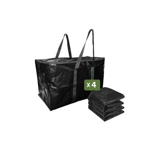 Pack and Move - Lot 4 grands sacs déménagement  rangement et transport ultra résistant - Réutilisable - Poignées solides