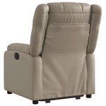 vidaXL Fauteuil inclinable Cappuccino Similicuir