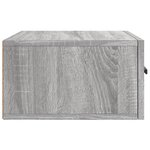 vidaXL Table de chevet murale sonoma gris 35x35x20 cm