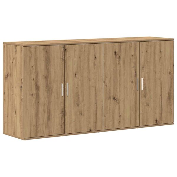 vidaXL Buffets 2 Pièces chêne artisanal 79 x 38 x 80 cm Bois d'ingénierie