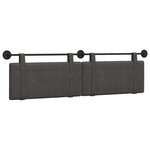 vidaXL Tête de lit suspendue Noir PU antique