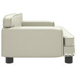 vidaXL Canapé pour enfants crème 70x45x30 cm similicuir