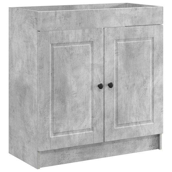 vidaXL Armoire sous évier de salle de bain Gris béton