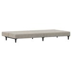 vidaXL Canapé-lit à 2 places gris clair velours
