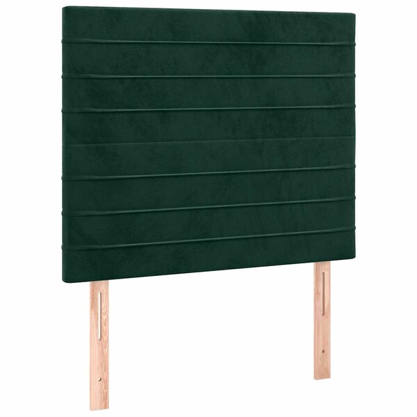 vidaXL Tête de lit Vert foncé 80x5x118/128 cm Velours