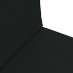 vidaXL Fauteuil de sol ajustable Noir Tissu