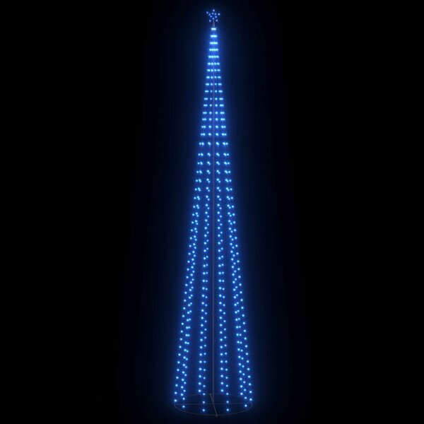 vidaXL Sapin de Noël cône 752 LED bleues Décoration 160x500 cm