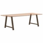 vidaXL Pieds de table à manger en forme de A  2 pièces  100 x (72-73) cm  acier