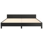 vidaXL Cadre de lit sans matelas noir 160x200 cm similicuir