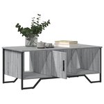 vidaXL Table basse sonoma gris 100x51x40 cm bois d'ingénierie