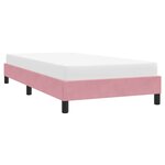 vidaXL Cadre de lit sans matelas rose 100x210 cm velours