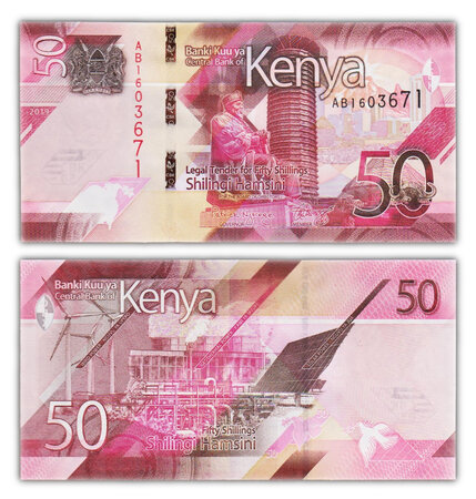 Billet de Collection 50 Shillings 2019 Kenya - Neuf - P