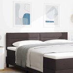 vidaXL Tête de lit avec tête de lit Marron foncé 180 cm tissu